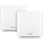 ASUS ZenWiFi XT8 Wi-Fi 6 Mesh Wi-Fi System - 2 Pack, White, MU-MIMO, Tri-Band AX6600, 1 x 2.5Gbps WAN Port, 3 x Gigabit LAN Port, HyperFibre Ready