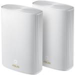 ASUS ZenWiFi XP4 Dual-Band AX1800 / AV1300 Hybrid Whole Home Mesh Wi-Fi 6 System - 2 Pack (White)