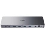 CUDY CS700 Dual 4K/60Hz DisplayLink 10Gbps USB-C Docking Station with 150W PSU