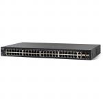 Cisco 350 Series SG350X-48 Stackable L3 Managed Switch, 48 Ports GbE, 2 Ports 10G SFP+, 2 Ports Combo 10G RJ-45 or SFP+, Limited Lifetime Warranty