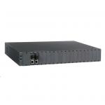 CTS 18 Slot Compact Media Converter Chassis. 19" (1.5RU) with 2 fixed AC Power Modules