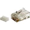 Dynamix RJ-45-C6SR2-20 Cat6 RJ45 Plug 20pc Bag,  8P8C 2 Piece Modular Plug (Rounded  Solid). 50micron