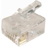 Dynamix RJ-12-20 RJ-12 Plug 20pc Bag 6P6C Modular Plug. 3 micron.