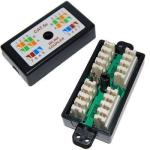 Dynamix A-PD-C5E Cat5e Inline Coupler, Punch Down.   Black Colour