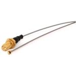 HyperLink CA-UFLRSBQC20 Technologies P-11 RP-SMA Female Bulkhead to U.FL 20cm Pigtail U.FL to RP-SMA Jack Bulkhead, Pigtail 20cm 1.13 Mini Coax
