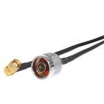Go Wireless Coaxial Cable - 30cm SMA Male Right Angle to N-Male - 50 Ohm