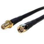 Go Wireless Coaxial Cable - 10m SMA-Male to SMA-Female Bulkhead - LLC240 - 50 Ohm