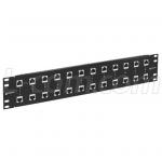 L-com 19" Rack Mount - 12 Port Cat6 Lightning Surge Protector