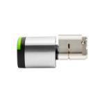 SALTO AU Oval NEO Electronic Cylinder SC Finish Black Reader