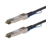 StarTech MSA Uncoded Compatible 1m 40G QSFP+ to QSFP+ Direct Attach Breakout Cable Twinax - 40 GbE QSFP+ Copper DAC 40 Gbps Low Power Passive Transceiver Module DAC