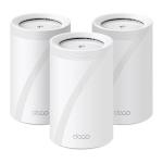 TP-Link Deco BE65 BE11000 Tri-Band Wi-Fi 7 Whole-Home Mesh System - 3 Pack, 2.5G RJ45 x4