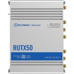 Teltonika RUTX50 (AC867) Dual-Band WiFi 5 5G LTE Industrial Cellular Router CAT20 / Bluetooth / Dual Mini-SIM Slots / 5 x Gigabit Ethernet ports / GNSS (Antenna & Power Included)