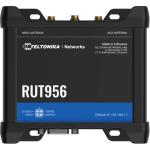 Teltonika RUT956 Industrial Cellular Router with WiFi LTE CAT4 - Dual Mini-SIM Slots - 3x LAN - 1x WAN - 1x Serial - GNSS (Antenna & Power Included)