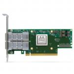 Mellanox ConnectX-6 VPI adapter card, HDR IB (200Gb/s) and 200GbE, dual-port QSFP56, PCIe4.0 x16, tall bracket, single pack