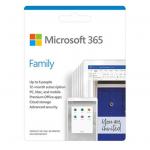 Microsoft 365 Family for up to 6 People in one household , PC/MAC, Works on Windows, Mac, iOS, Android English 1Year Subscription