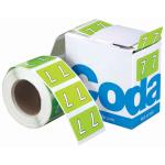 Codafile Label Numeric 7 - 25mm - 500 Labels / Roll