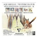 Clairefontaine 975147C Etival Pad Horses 21x21cm 300g 12sh