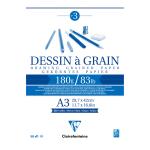 Clairefontaine 96622C Clairefontaine Drawing Pad Grain A3 180g 30sh