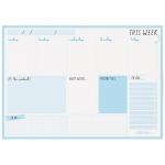 Carpe Diem 9178-CD Carpe Diem Weekly Planner Pad Sky Blue