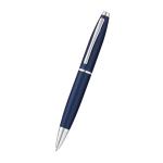 Cross Calais Ballpoint Pen Chrome and Blue Lacquer