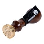 Herbin 40250T  Wooden Handle Round Seal Lily