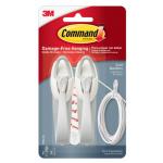 3M 10284 Command Cord Bundler 17304 Medium White, Pack of 2