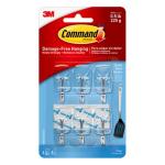 3M Command Hook 17067CLR-VP - Small - Clear Wire Value 9 Pack