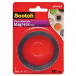 3M TAPES 70009126015 Scotch Repositionable Magnetic Tape MT004.5 12.7mm x 1.22m Black