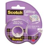 3M 10857 Scotch Gift Wrap Tape 15 19mm x 16.5m on dispenser