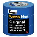 3M 11051 ScotchBlue Painter s Tape 2090-36AP3 36mm x 55m, Pack of 3