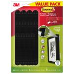 3M Command Picture Hanging Strips 17036BLK-NRVP Narrow Black Value - Pack of 16 Sets