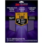 3M 11373 3M Pro Grade Precision Sanding Sheets 26180TRI-3 180 Grit, Pack of 3