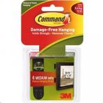 3M Command Picture Hanging Strips Medium, Black, Value Pack