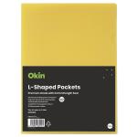 OSC H101445 OSC L Shaped Pockets A4 Yellow, Pack of 12