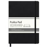 PUKKA P6981SCN Pukka Soft Cover Lined Notebook 144 x 210mm Black
