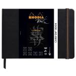 Rhodia C116116C Touch Carb on Black Book A5 Landscape Blank