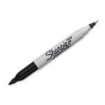 Sharpie Twin Tip Permanent Marker with Fine & Ultra-Fine Tips. 1-Pack Permanent on most Surfaces.Quick Drying, Fade & Water-resistant Ink.