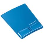 Fellowes 9182201 Mousepad Clear Blue and Wrist Support Gel