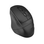 Promate SAMIT.BLK Ergonomic Silent Click Wireless Mouse with up to 2200 DPI. 10m Working Range. Plug & Play.Supports 1200/1600/2200 DPI High Precision. Amidextrous Design. Black Colour.