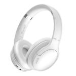Promate High-Fidelity Stereo Deep Base Bluetooth Wireless Headphones - White Up to 24 Hours PlayingTime - Built-in 300mAh Battery - Flip & Fold Design - 10-15m Operating Distance - Wired or Wireless