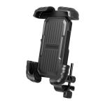 Promate Quick Mount Smartphone Bike Mount for 4.7-6.9" Devices. 360 Degree Rotation,SecureLockingSystem. Low Vibration Mount to Handlebars. Shockproof Protection. Black.