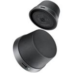 Promate PUNCH.BLK  3W Mini Bluetooth Speaker with Magsafe Compatible Base - Supports Music & Calls, High Definition Sound, 12 Hours Playing Time, TWS Compatibility, Metal Ring Included, Ultra C