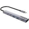 Promate 5-in-1 Multi-Port 100W PD Compact Hub with USB-C Connector Includes 2x USB-A 10Gbps Ports & 2x USB-C 10Gbps Ports, 1x HDMI Port - Compatible with Win & Mac OS & OTG Devices Promate 5-in-1 Multi-Port 100W PD Compact Hub with USB-C Connector Includes 2x USB-A 10Gbps Ports & 2x USB-C 10Gbps Ports, 1x HDMI Port - Compatible with Win & Mac OS & OTG Devices