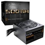 EVGA 500 BR 500W Power Supply 230V - 80+ Bronze - Single +12V Rail - 120mm Fan - Retail Box - MEPS Ready