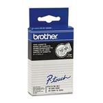 Brother genuine TC101 12MM BLK on Clear Tape