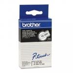 Brother genuine TC201 12MM BLK ON WHT TAPE