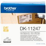 Brother Genuine DK-11247 Label Roll Black on White, 103mm x 164mm 180 labels per roll for  Brother QL-1050, QL-1060N, QL-1100 and QL-1110NWB QL1050N Desktop Label Printers