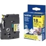 Brother TZe641 18mm x 8m Standard laminated Blac