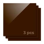 xTOOL Material Acrylic Sheet Plexiglass - Brown Opaque Glossy - 3 Pieces 30x30cm x 3mm - 1/8"