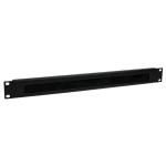 StarTech.com CMBRUSH1U 1U Brush Strip Horizontal Server Rack Cable Management Panel - Brush Plate Network Cable Manager - 1U Cable Organizer - CMBRUSH1U